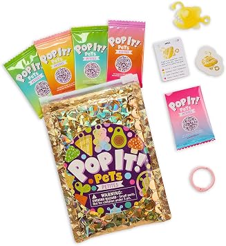 Buffalo Games Pop It Pets Petites - Season 2 - The Ultimate MINI Sensory Fidget Toy - Popping Bubbles and Adorable Characters for Your Pets - Collector map with Cards and Stickers from Buffalo Games