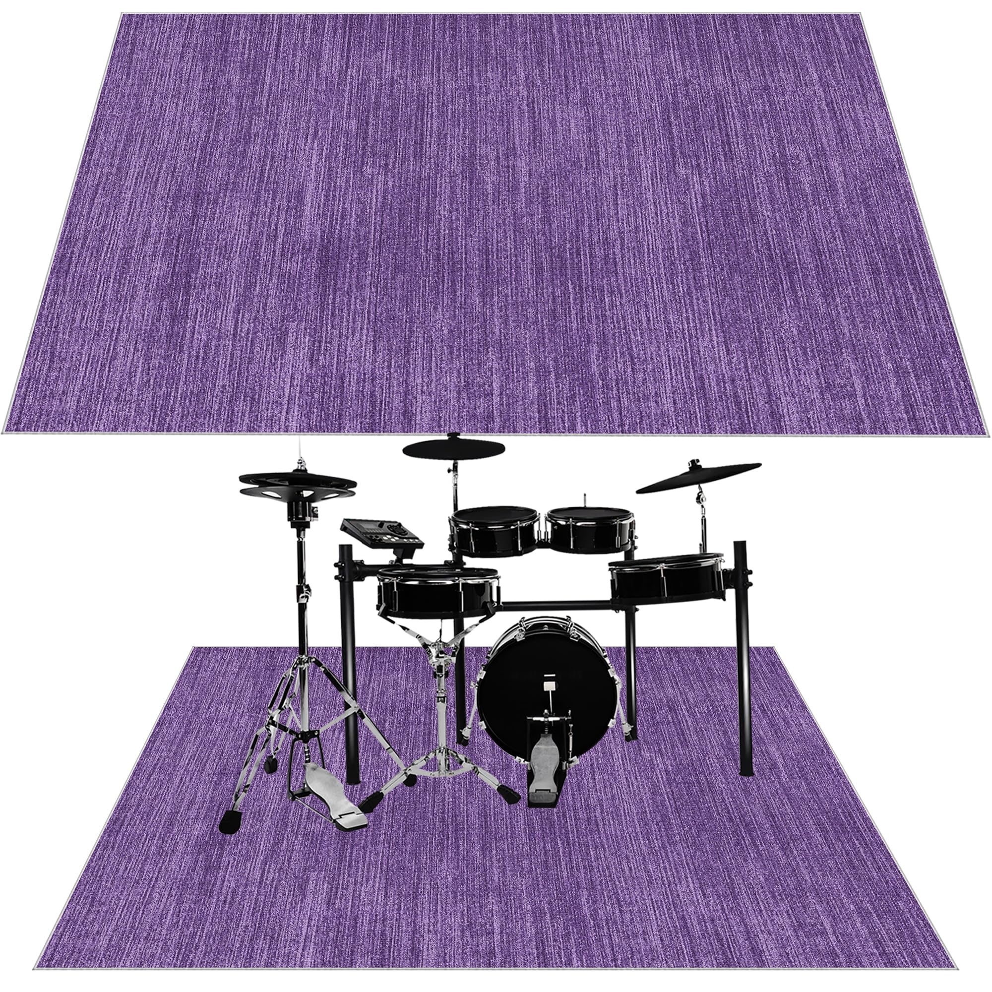 180 x 140 cm Drum Teppich Schlagzeug Teppich Schallschutz Teppich Schallschutzmatte rutschfeste Trommel Teppiche Quadratische Drum Matte Schallschutzdecke für Bass Drum Snare Usw Schlagzeugteppich