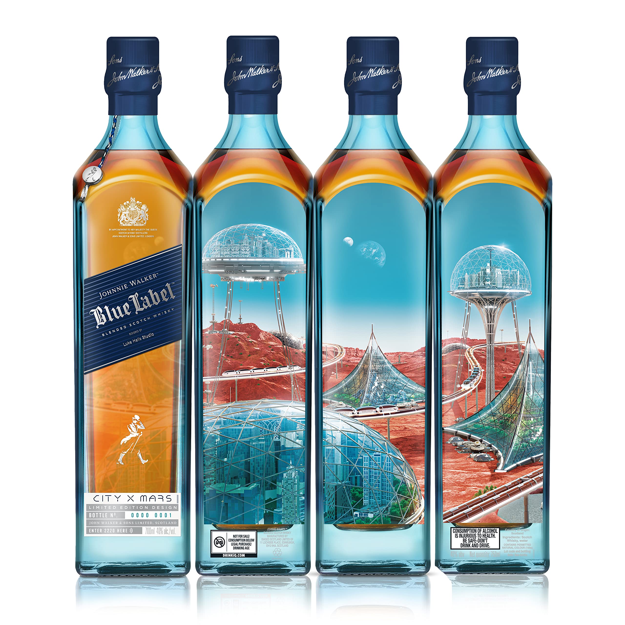 Johnnie Walker Blue Label City Edition Mars Blended Scotch Whisky