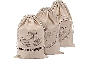 think4earth Artisan Bread Bag Set of 3