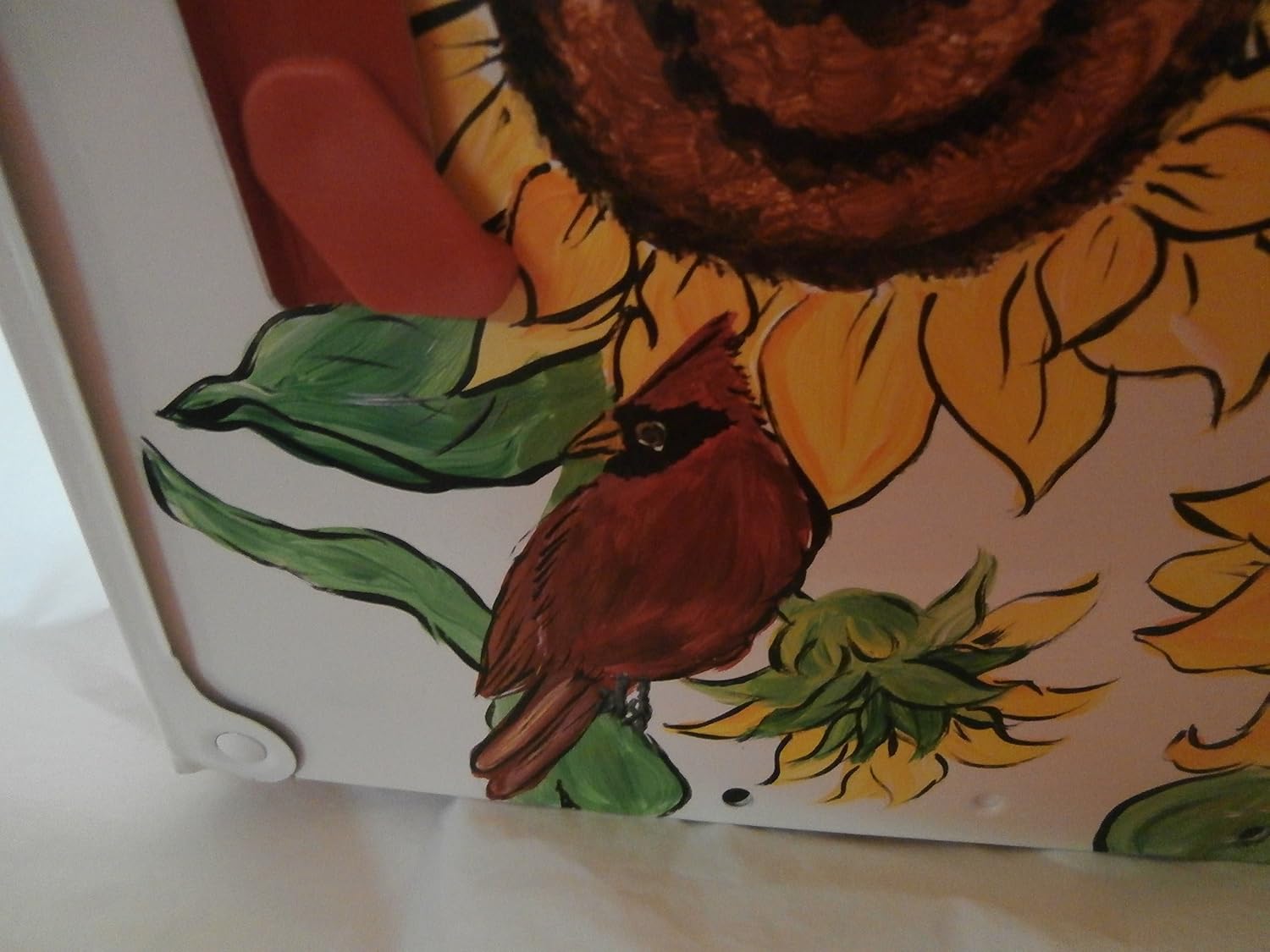 Hand paintedT2 (Large) Metal Mailbox in Sunflower Design