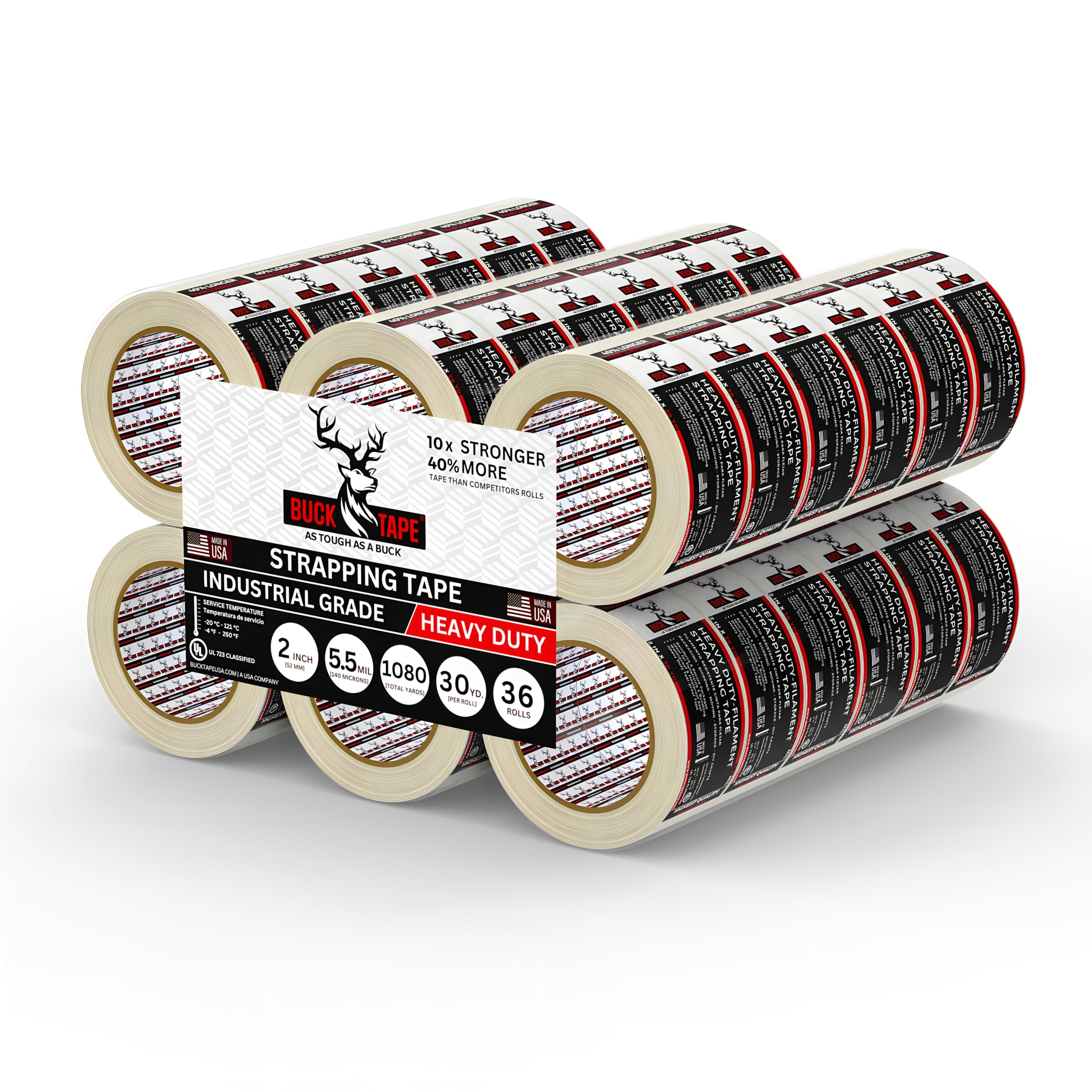 Heavy Duty Fiberglass Filament Tape - 2" x 30Yds -13 Heavy Duty Fiberglass Filament Tape - 2" x 30Yds -13