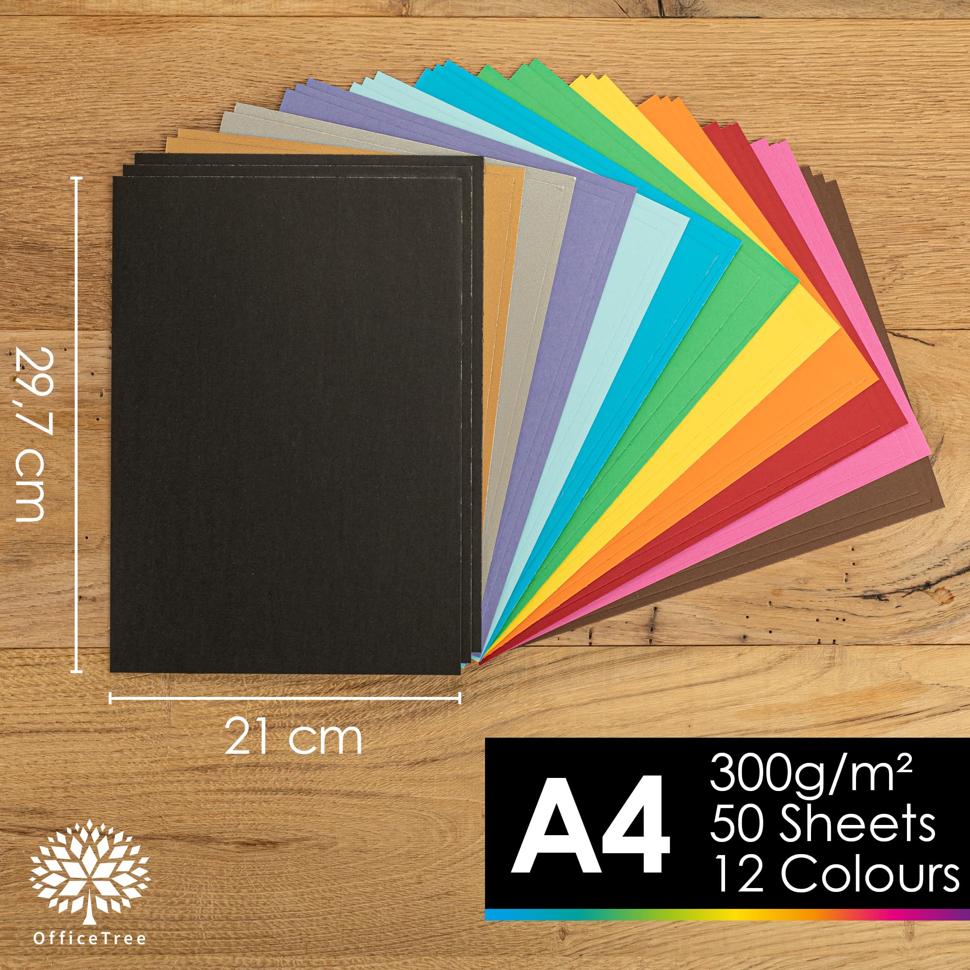 100 Vellen Gekleurd Papier A4 120g - 6 Kleuren Knutsel- En Printpapier