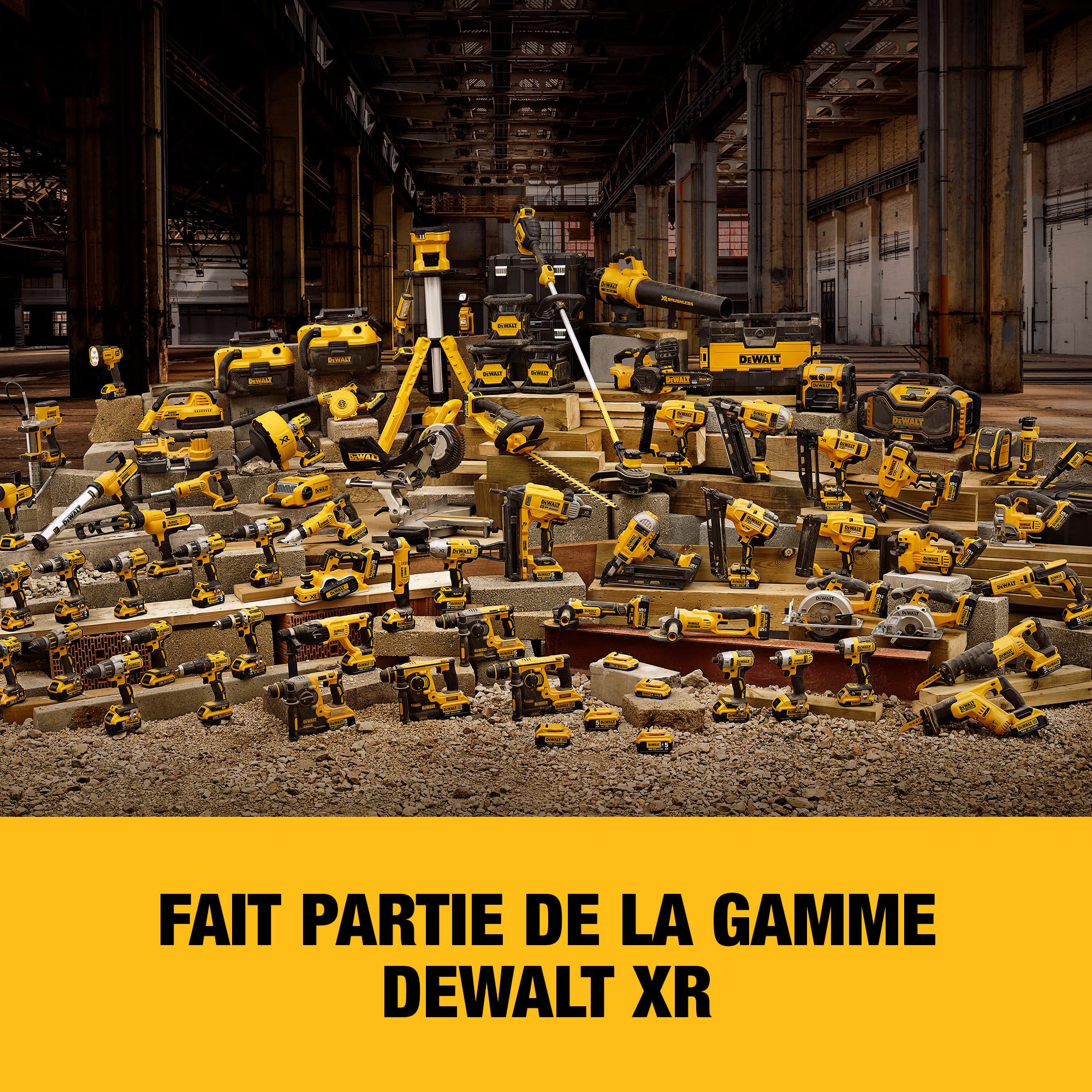DEWALT Meuleuse droite sans fil 18V XR, moteur brushless, outil seul, DCG426N-XJ