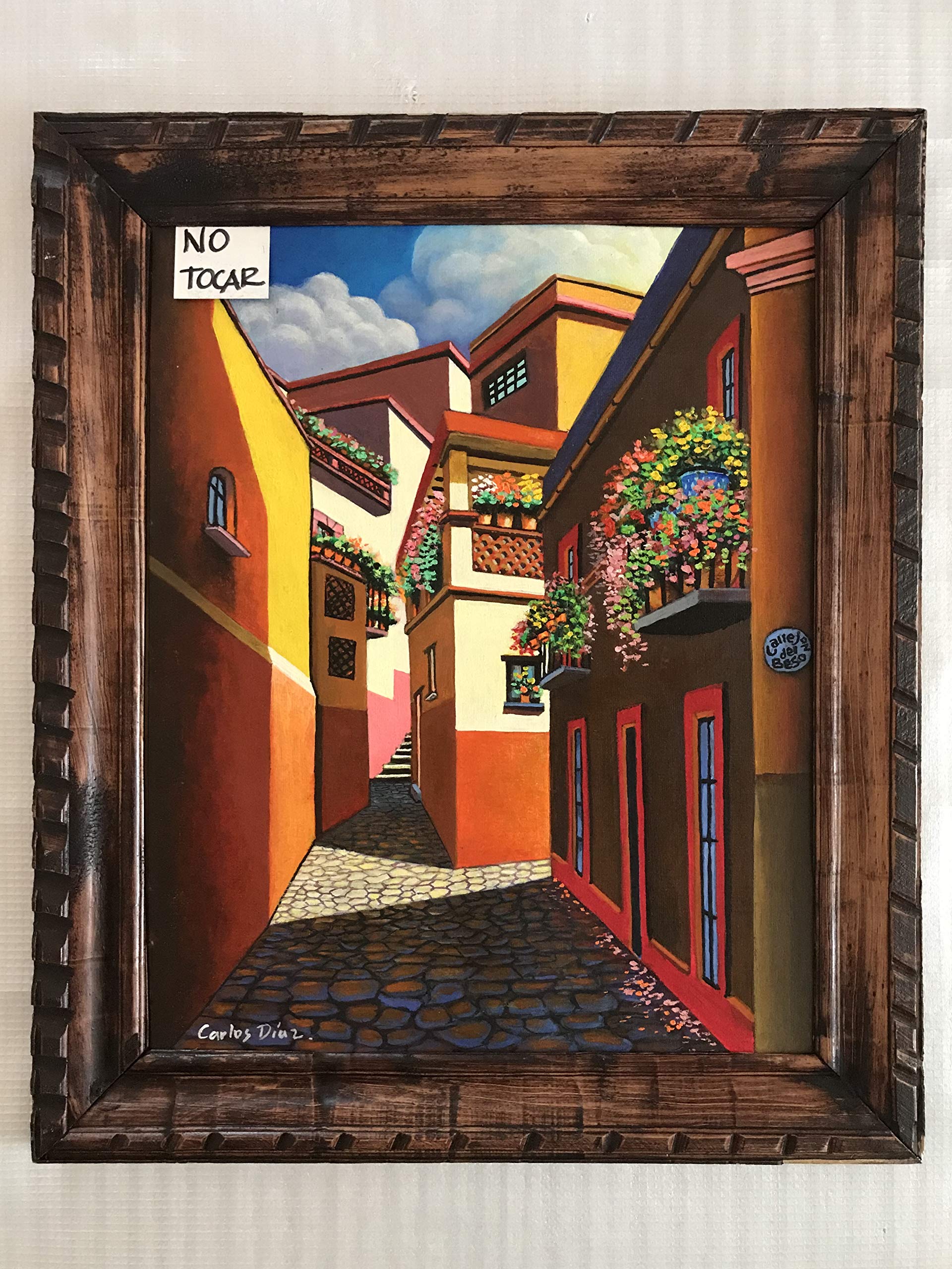 Amazon.co.jp: 【メキシコ アート インテリア 油絵 】おしゃれ 大きな 