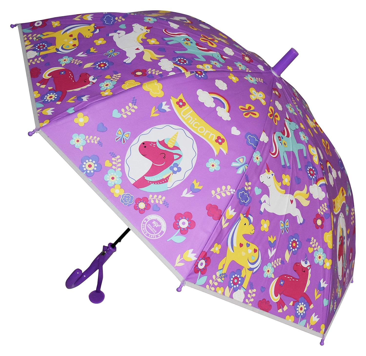 My Party Suppliers Unicorn Umbrella for Girls/Latest Magical Rainbow