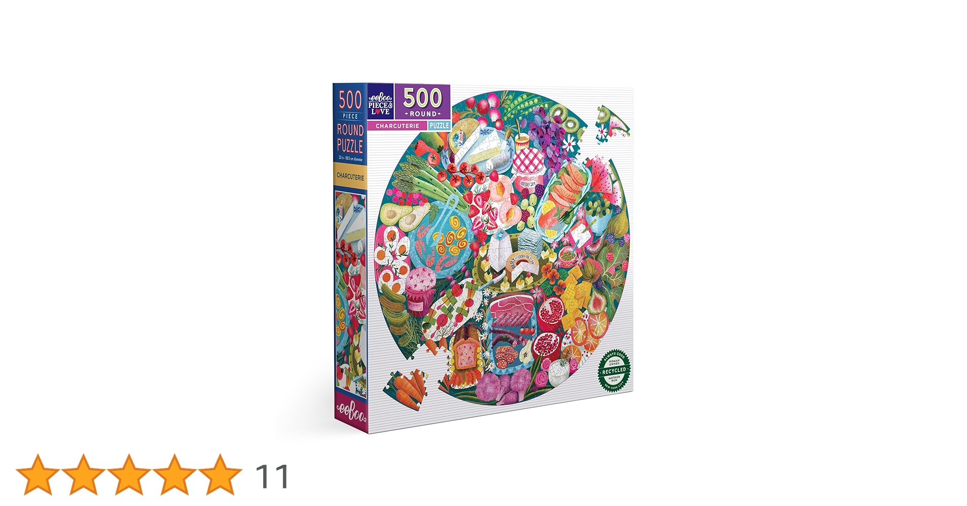 Amazon | eeBoo Piece & Love:シャルキュトリー - 500ピースパズル