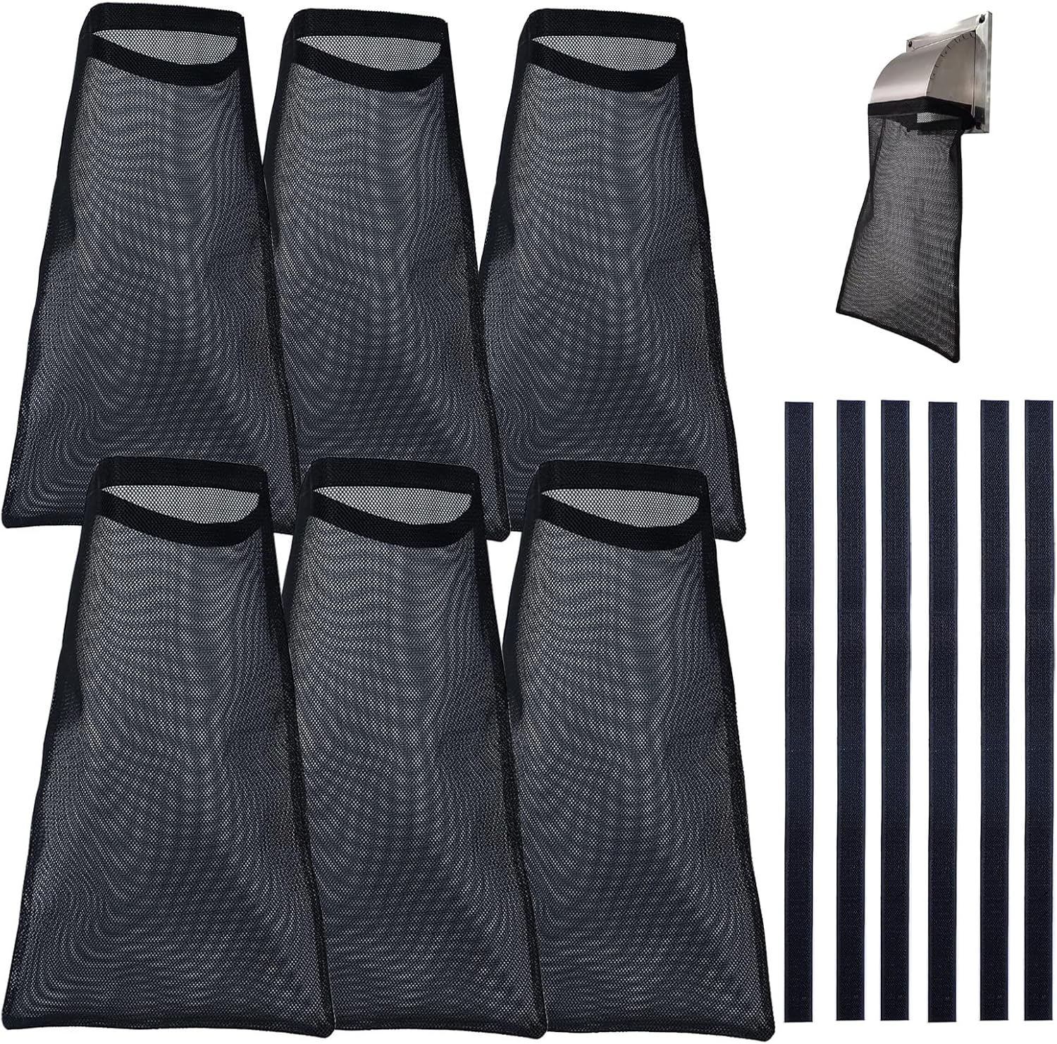 kingsea 6 Pack Dryer Vent Lint Bags Dust Lint Bags Exterior Dryer Lint Trap Dryer Lint Cover for Outside Capturing Lint and Dust