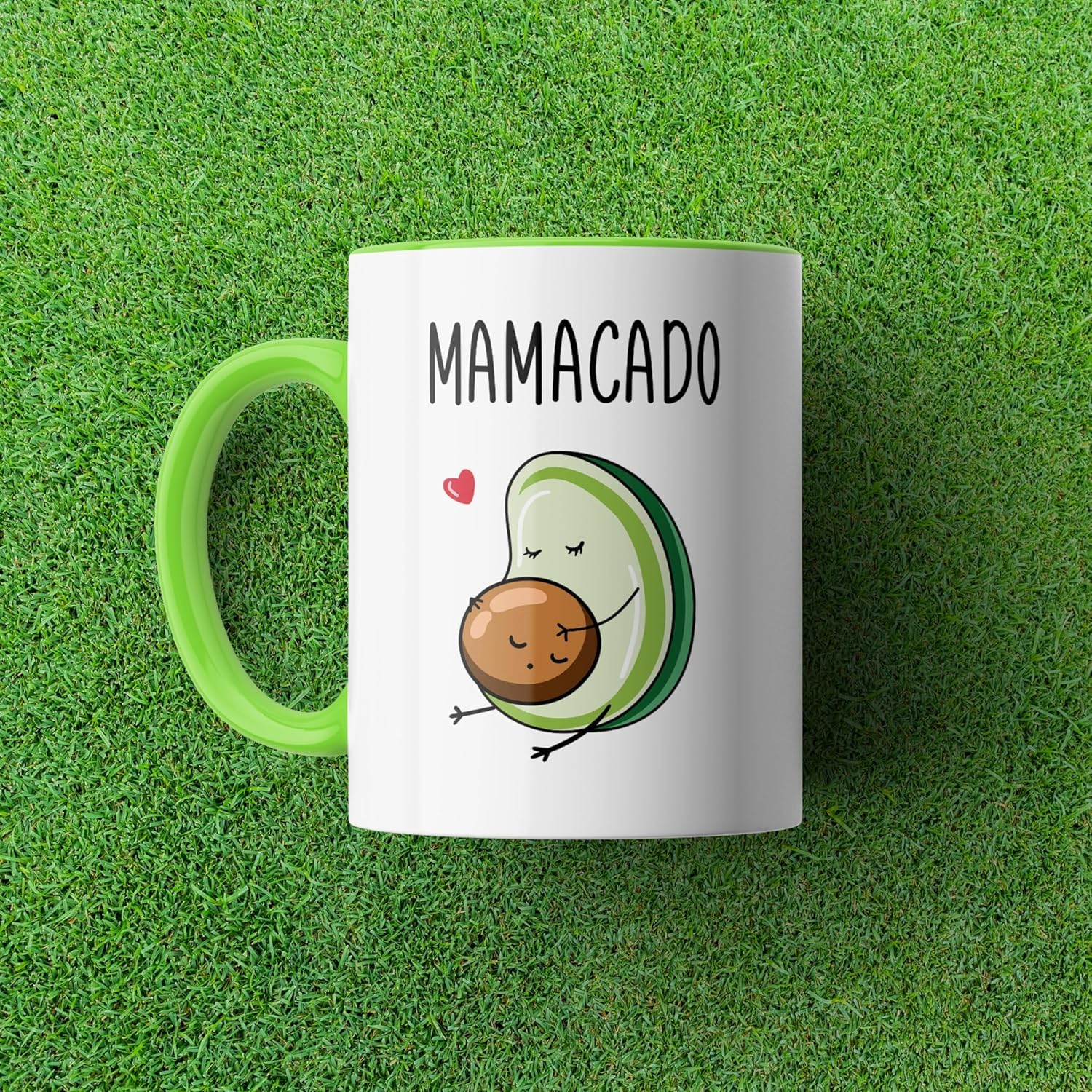 Mamacado Papacado Mug, 330ml Ceramic Coffee Mugs for Baby Shower, Mom Dad to Be Gift, Cute Expecting Parent Mug, Couple Gift Idea (Pack of 2)