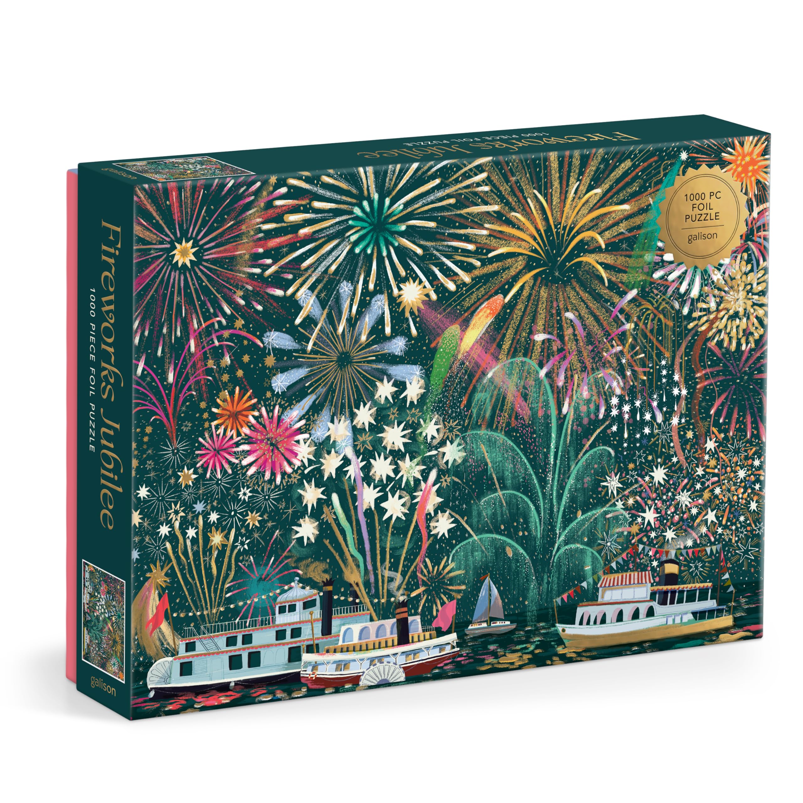 Fireworks Jubilee 1000 Piece Foil Puzzle by Galison (Jigsaw)