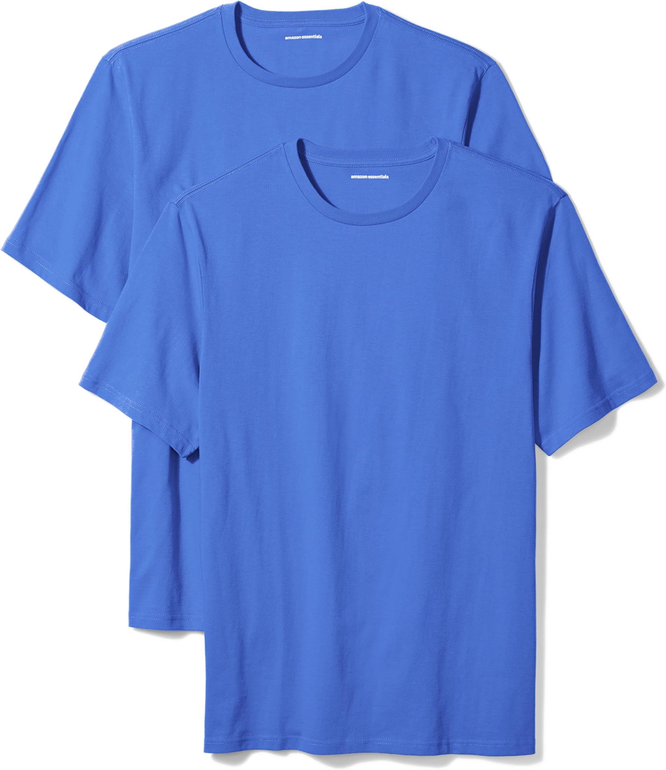Amazon Essentials Men's Regular-Fit Short-Sleeve Crewneck T-Shirt, Pack of 2