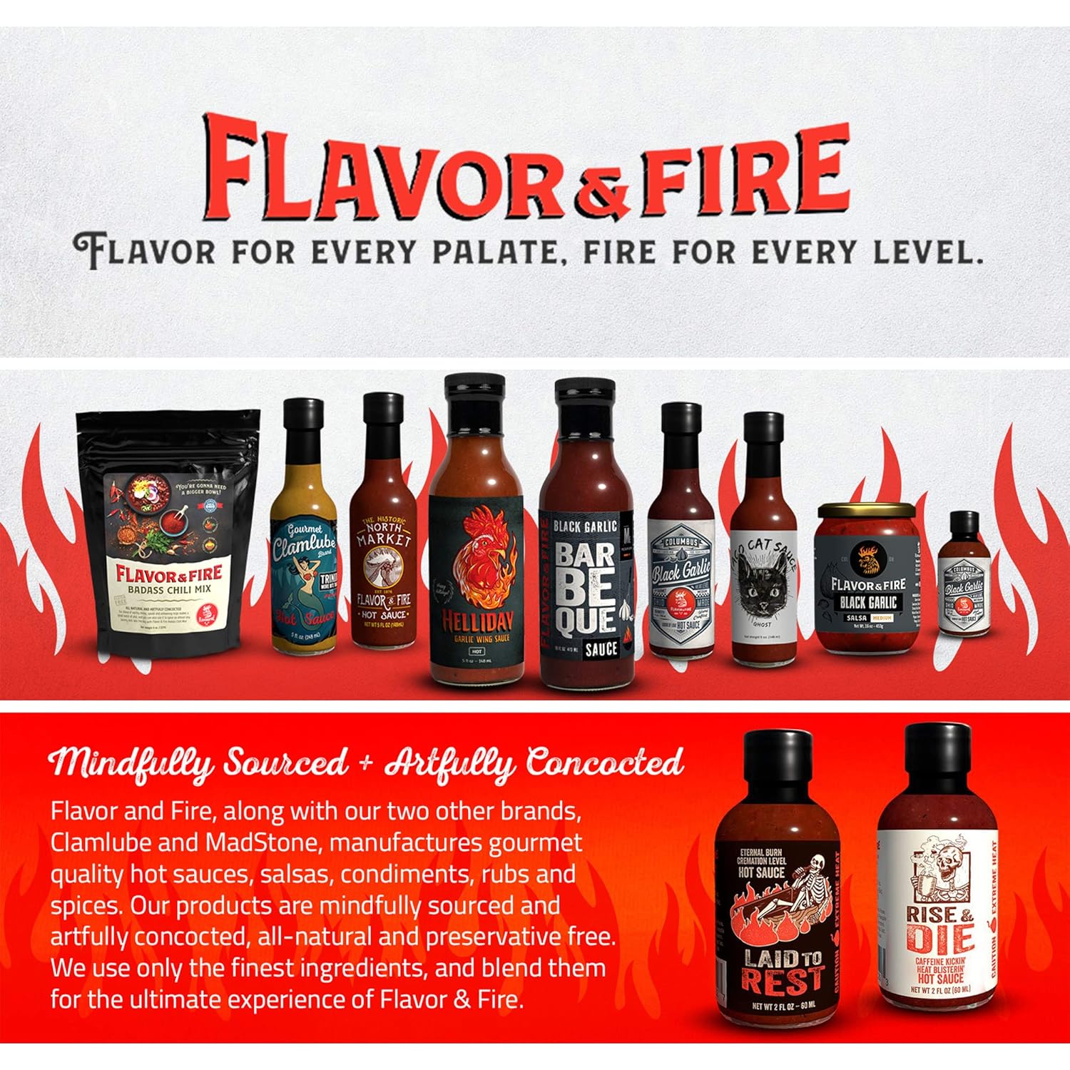 Flavor and Fire Foods, Rise and Die, Extreme Hot Sauce, Coffee Based, 3 Million Scoville Capsicum, Mouth Watering, Hot Sauce Lovers Dream, Eat at Own Risk (3 Million Scoville)