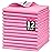 HOMERHYME Microfiber Cleaning Cloth, 12 Pack Window Glasses Cleaning Cloth, Reusable Lint-Free Streak Free Polishing Cloth Wipes for Stainless Steel, Eyeglasses, Mirrors, Screens & Lenses,12*12 Pink