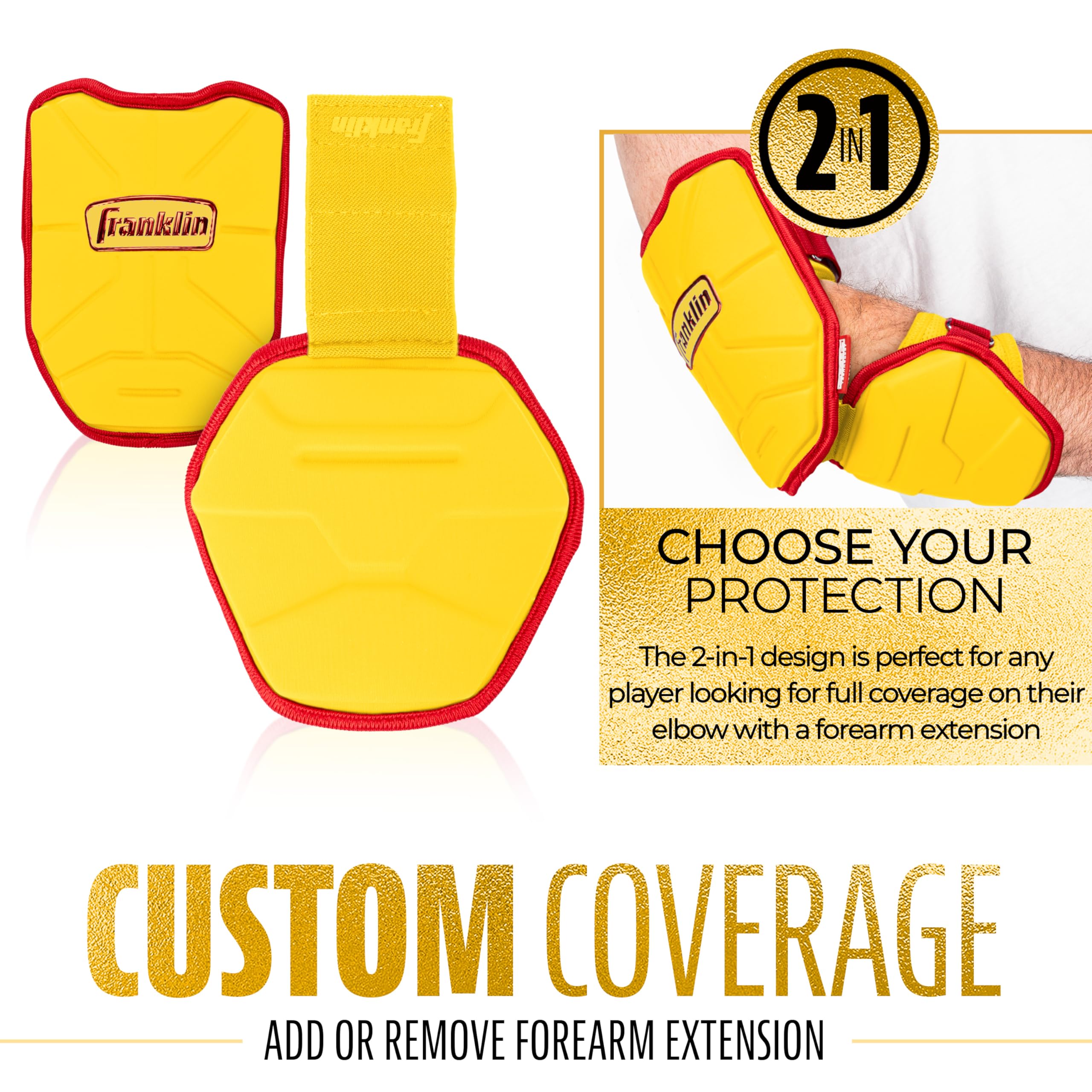 Franklin Sports PRT Series Adult Elbow Shield - PRT Series - Gomito per Adulti Unisex Adulto