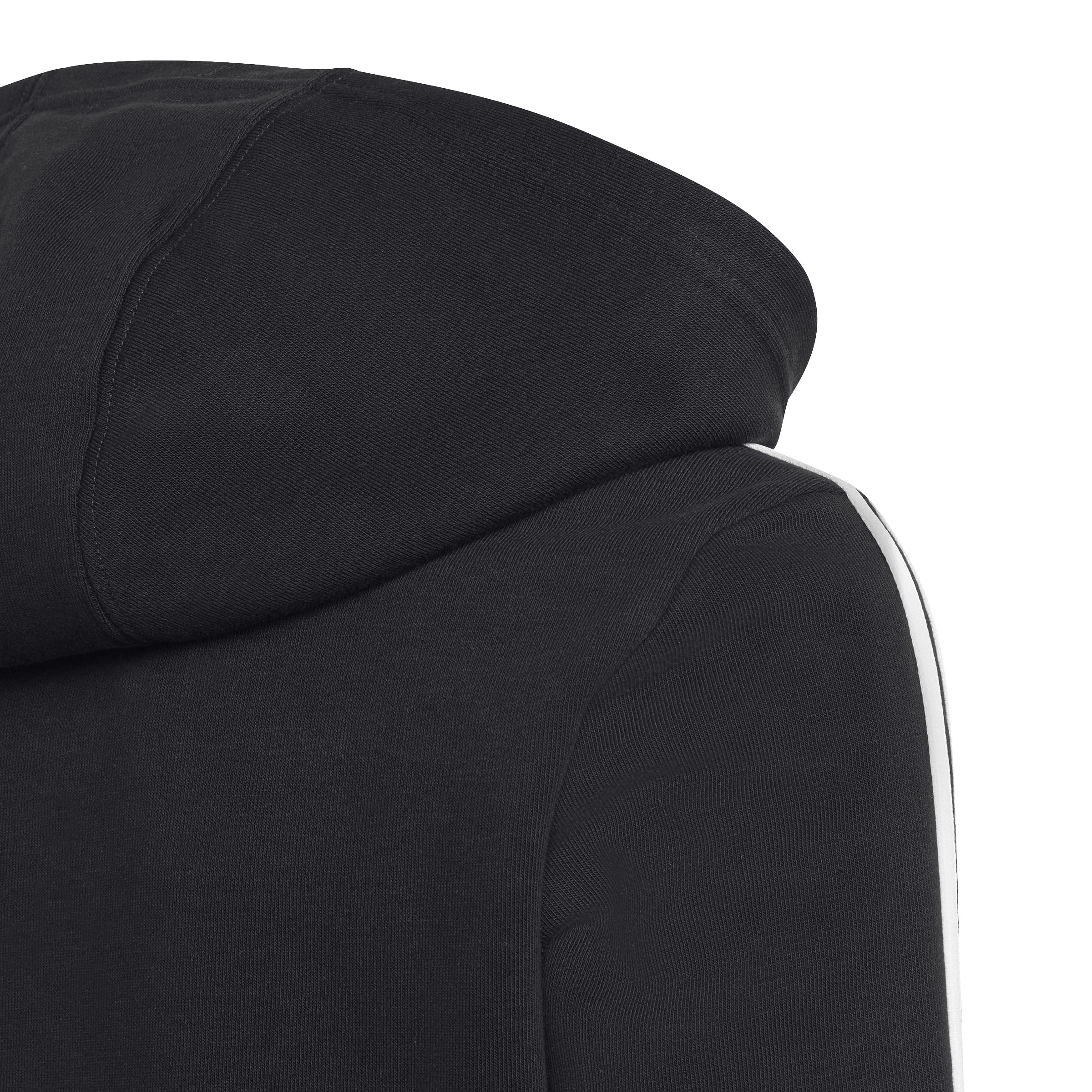 Adidas Essentials 3-Stripes Fleece Full-Zip Hoodie Felpa Unisex - Bambini e Ragazzi (Pacco da 1)