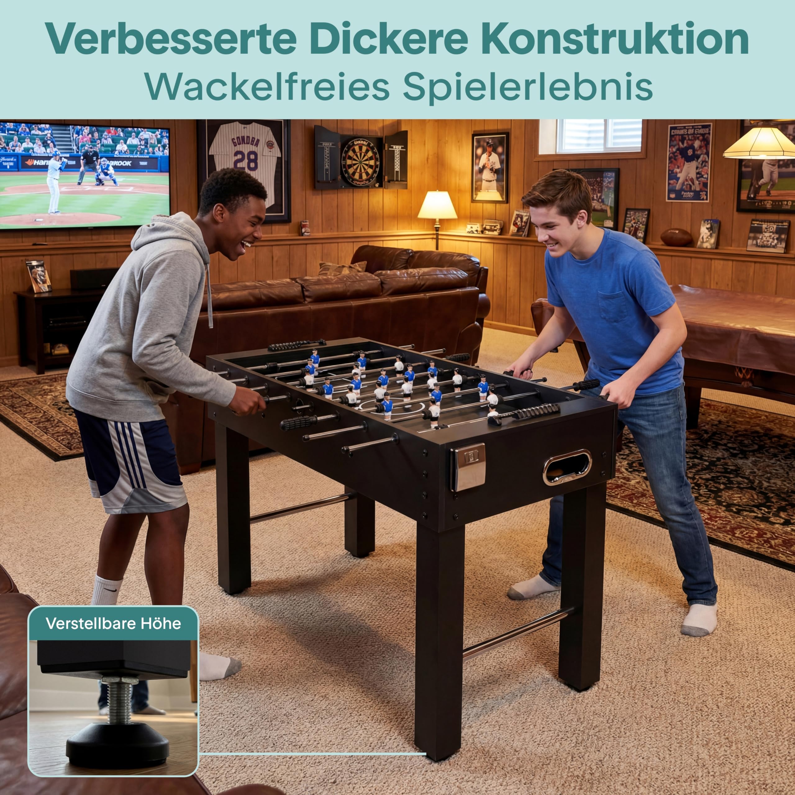 SereneLife Table Football or Foosball Gam