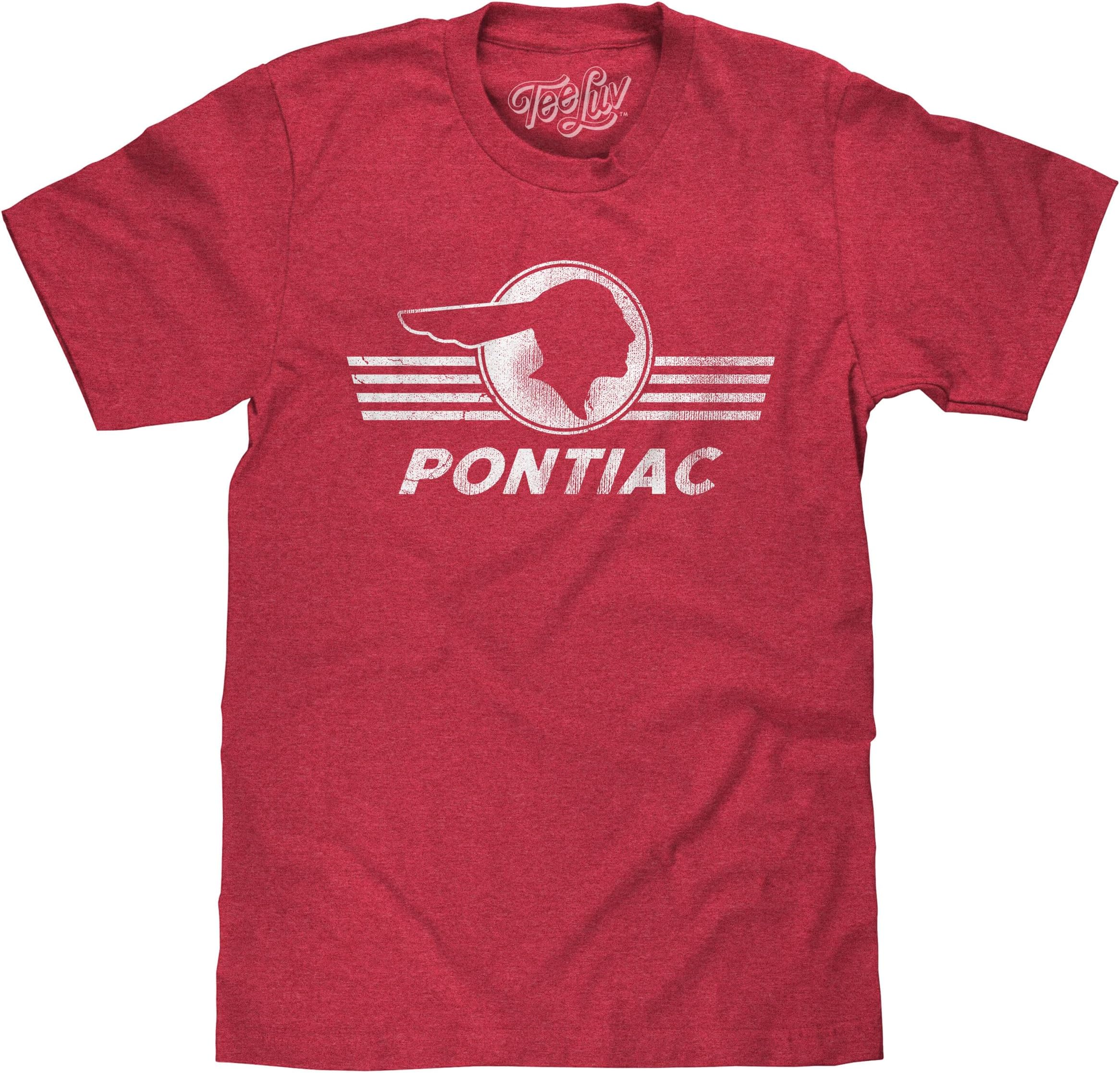 Men's Faded Pontiac Headdress Shirt - Retro Pontiac Car Emblem T-Shirt