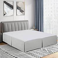 Vista 10 de Cathay Home Falda de cama plisada de microfibra de doble cepillado de fácil ajuste, ultra suave, resistente a la decoloración y a las arrugas