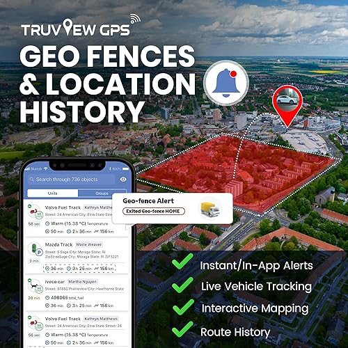 Miniatura 6 de Truview TV130 - Rastreador GPS 4G con actualizaciones en vivo, dispositivo de seguimiento de vehículos para automóviles, furgonetas, camiones y más
