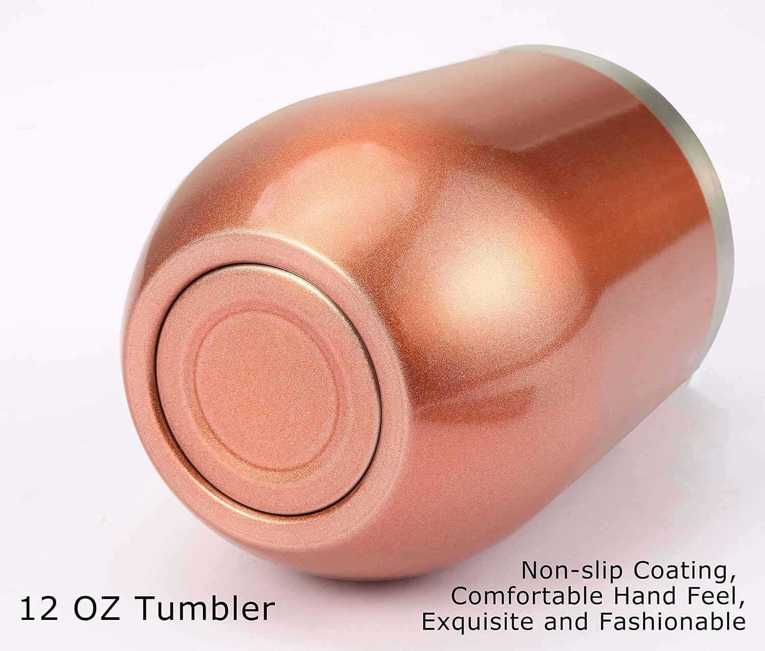 GEANHIL Bonus Daughter Gift-Tumbler for Girl in Law-Step Daughter Present from Mom-Birthday Graduation Christmas Gift,I Didn't Give You the Present of Life-12oz Rose Golden Tumbler Coffee Cup Mug - Image 2