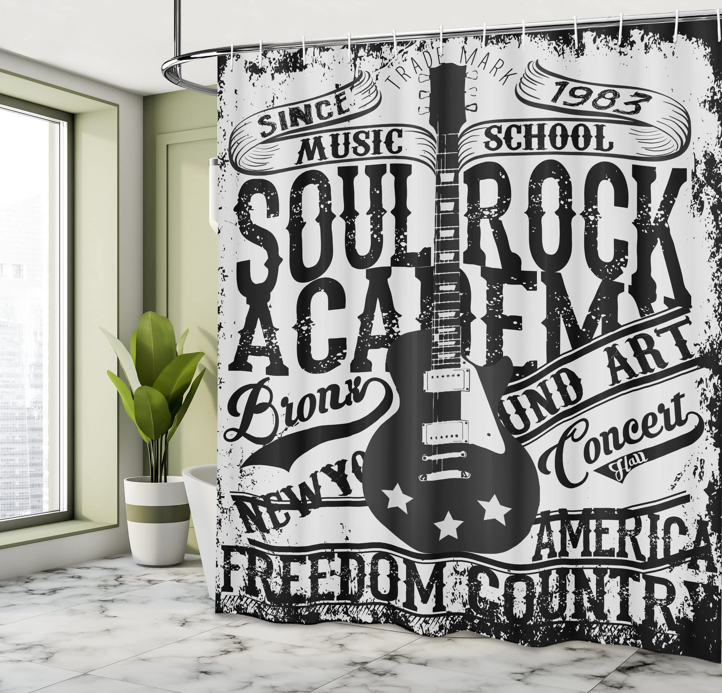 Tenda da Doccia Artistica ABAKUHAUS 175x240 cm - Papaveri e Ricordi
