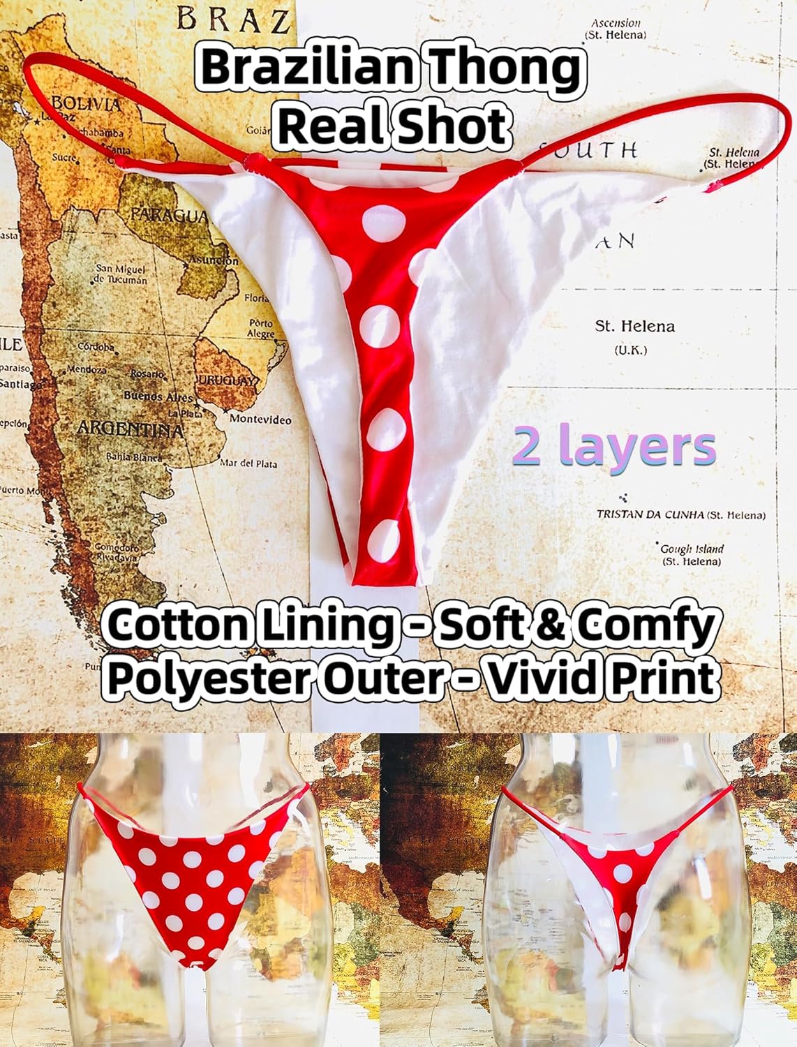 KUKU PANDA Cotton Thongs for Women Sexy Seamless Woman G String Panties 3 Pack Set - Image 8