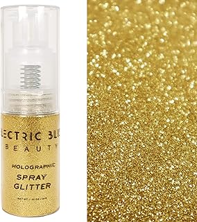 Gold Holographic Glitter - 30g Loose Glitter Spray - Face Glitter, Hair Glitter, Eye Glitter and Body Glitter for Women. R...