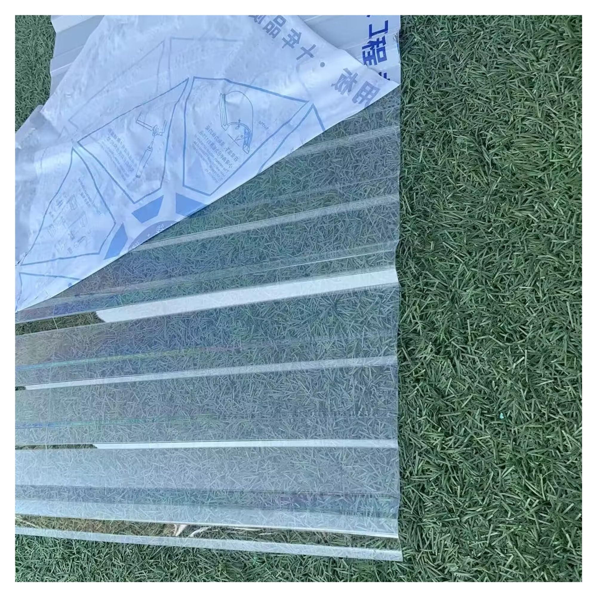 Polycarbonatplatten 5 Stück Klare Dachplatten Polycarbonat-Dachplatten Transparente Gewächshausplatten Dachersatz Schuppenplatte, für Terrassen, Trennwände, Markisen(Clear 1.2mm,1m/3.3ft)