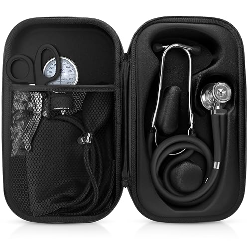 ASA TECHMED Kit de inicio médico estetoscopio, monitor de presión arterial duradero, tijeras EMT y funda protectora de transporte, ideal para ASA TECHMED Kit de inicio médico estetoscopio, monitor de presión arterial duradero, tijeras EMT y funda protectora de transporte, ideal para