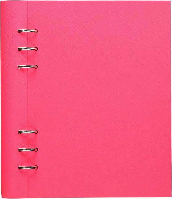 Filofax A5 Saffiano Clipbook - Fluoro Pink, (145003)