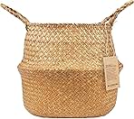 Plant Basket – Large Olive Tree Pot for Indoor Artificial Trees, 9-10 Inch Woven Wicker Planter Baskets for Fake House & Faux Plants (Original, Large)