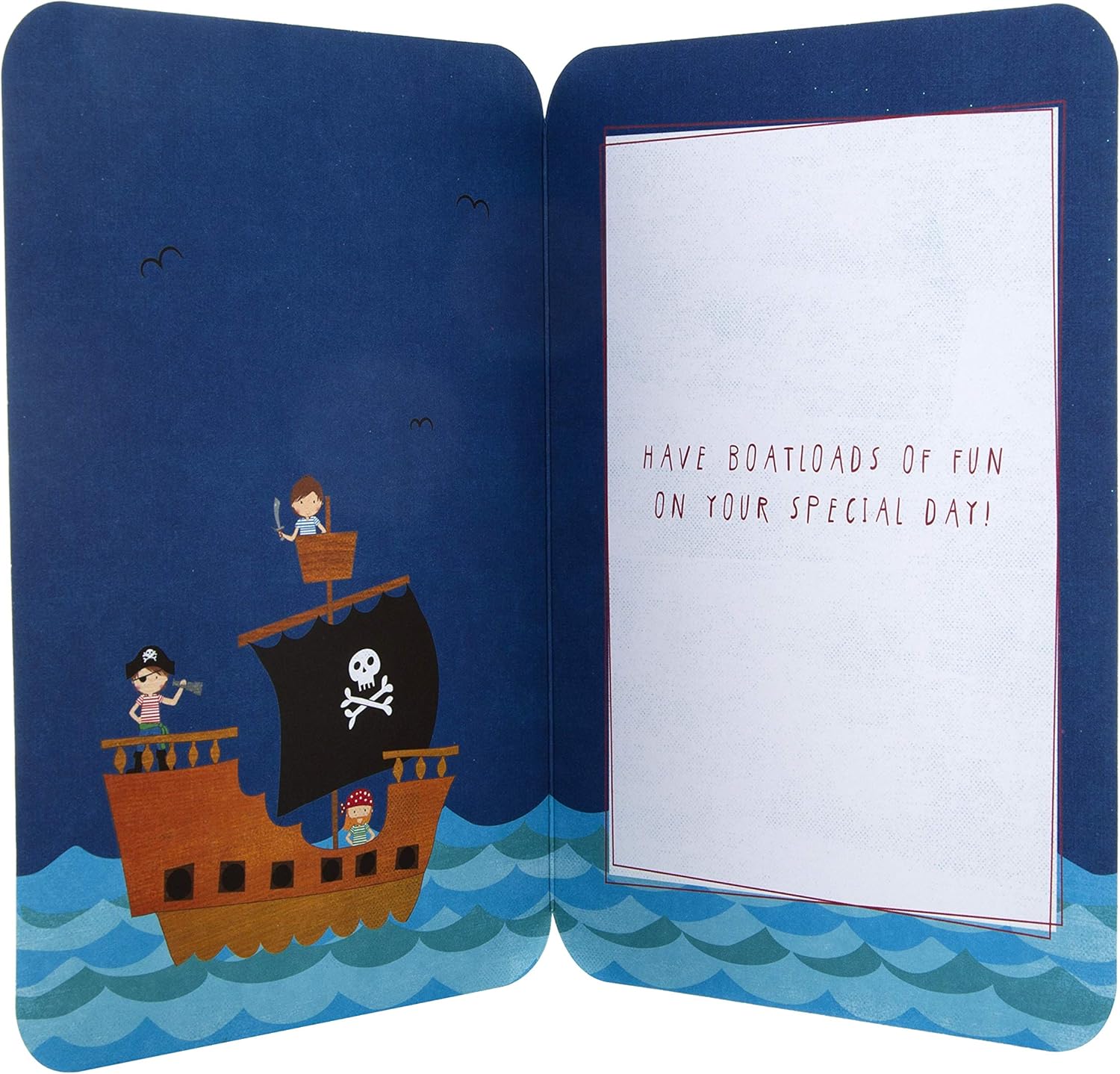 Hallmark Kids' Pirate Birthday Card Pack - 10 Cards in 1 Design