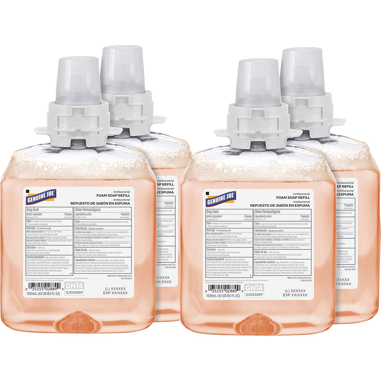 Geniune Joe Antibacterial Foam Soap Refill (Pack of 4)