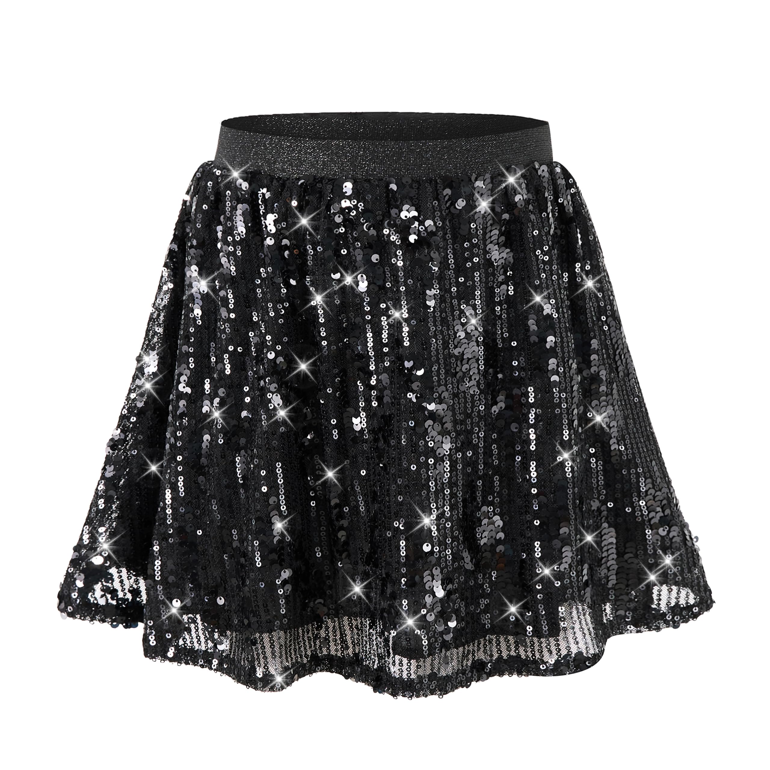 Koko Noko meisjes skort roségoud glitter pailletten | Koko Noko