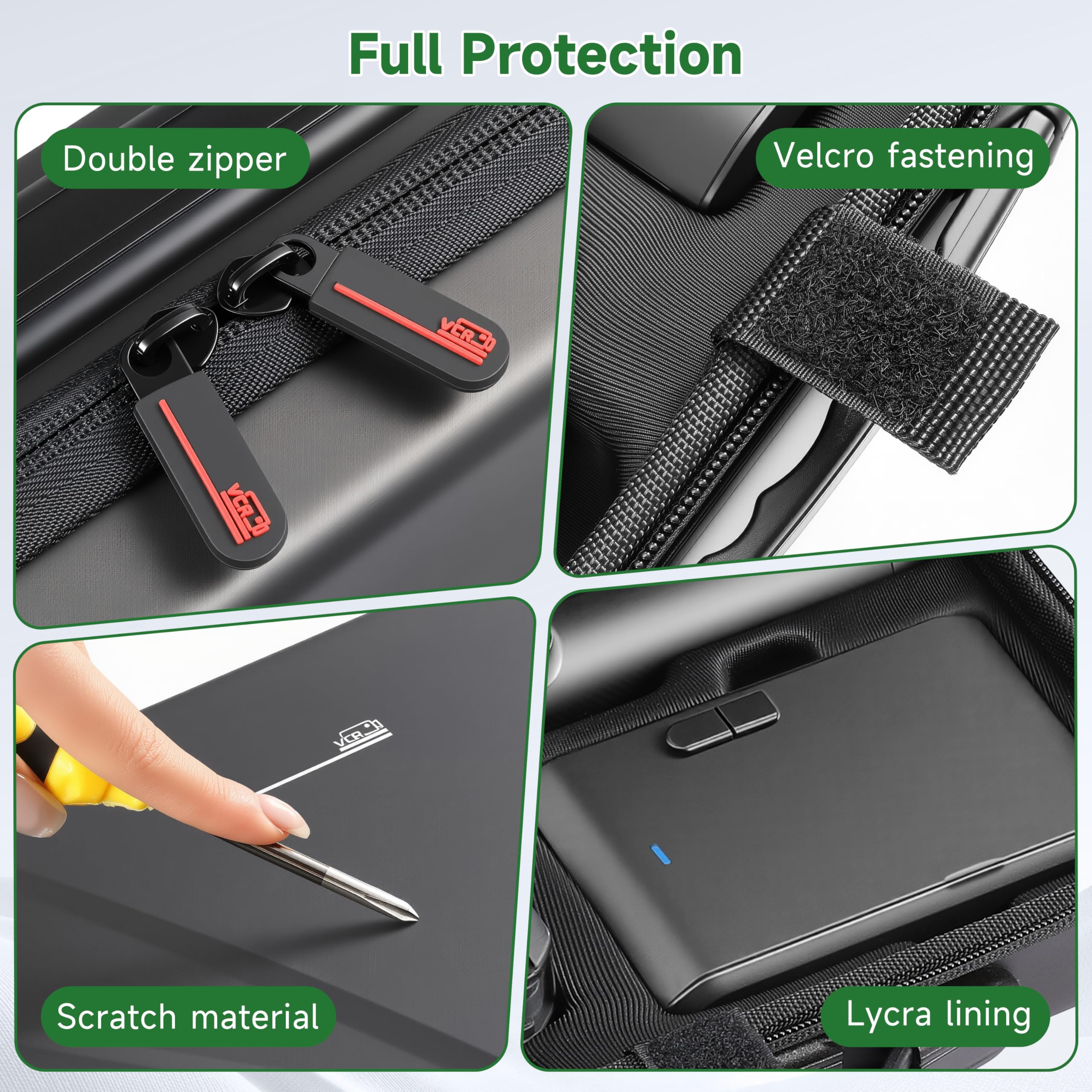 Tasche für Insta360 ACE Pro/Ace Pro 2 Xplorer Grip Pro Flash Print Bundle Case Zubehör Hard Storage Reisetasche Erweiterung Käfig für Insta 360 Mini 2-in-1 Stativ/114cm Selfie Stick