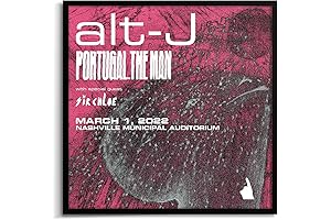 Alt-J and Portugal. The Man Concert Poster: Rock Music Lover's Wall Decor