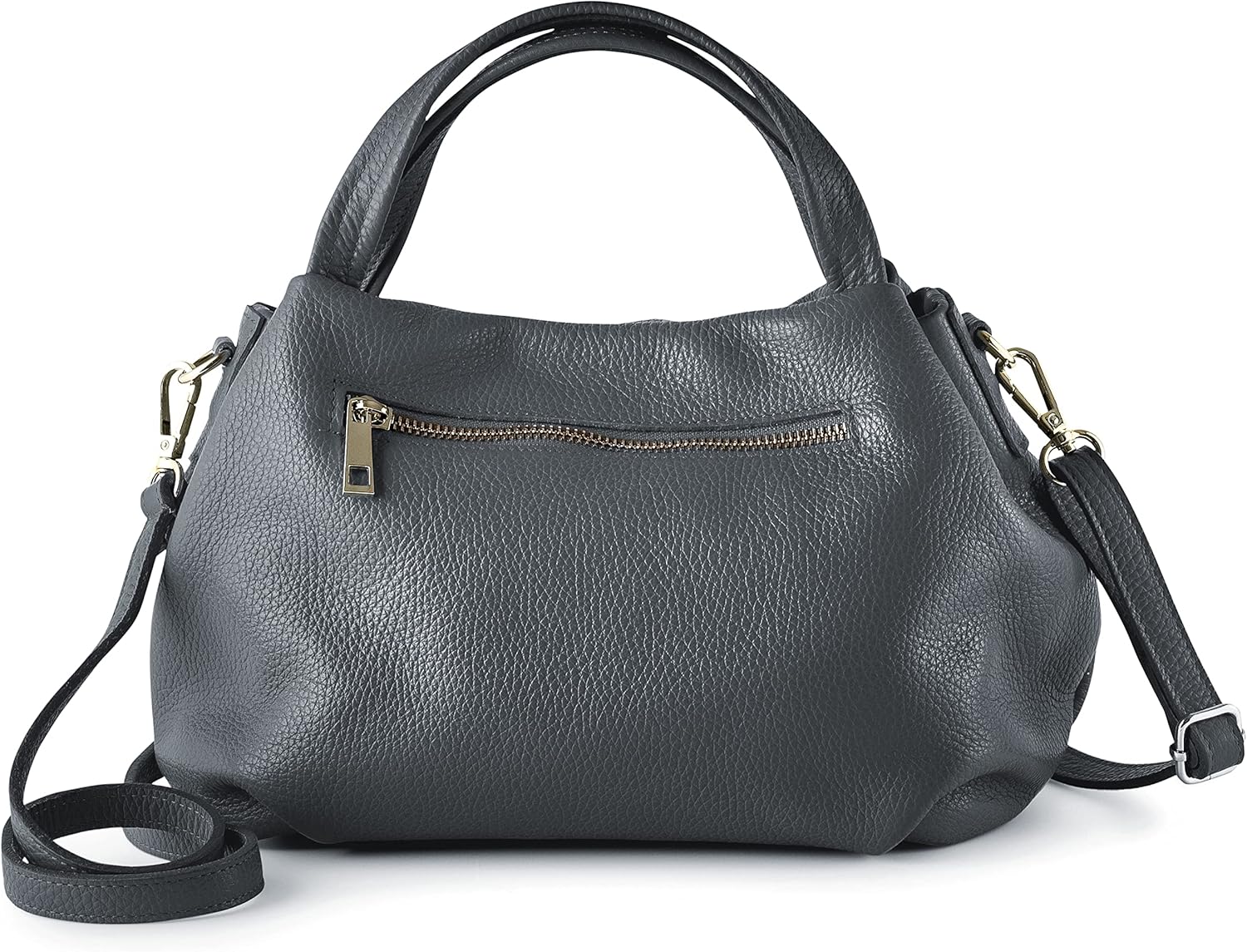 Baroncelli Italian Leather Purse for Women Genuine Soft Leather Medium Size Shoulder Crossbody Bag Made in Italy - Image 5