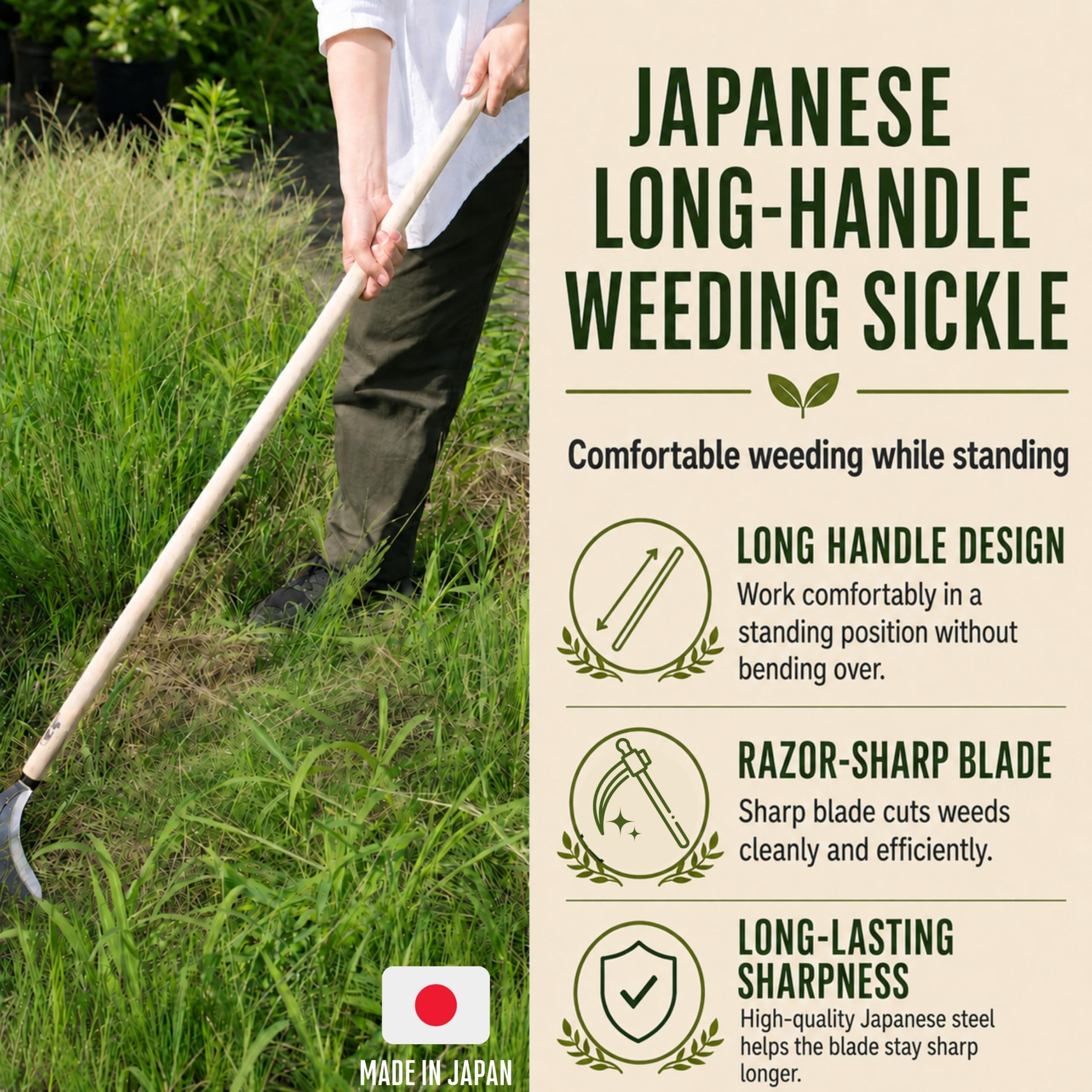 Amazon.com: KAKURI: LONG-HANDLED WEEDER