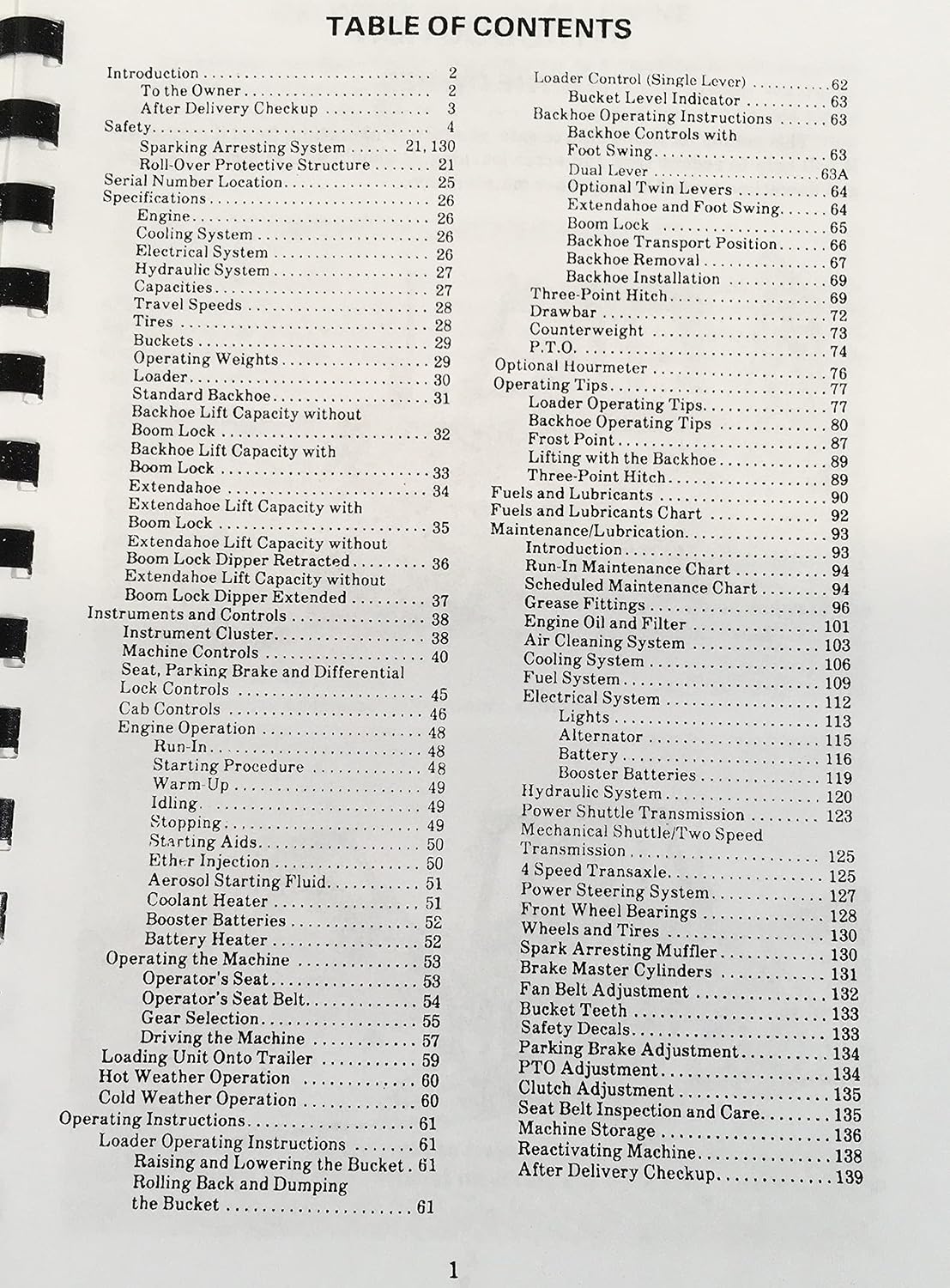 AgPubs Operators Owners Manual for J I Case 480C Construction King Loader Backhoe Operation 9-3224