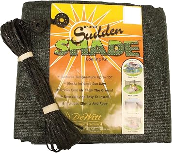 Dewitt Company SSR12BLK Sudden Shade Fabric, 12 by 12-Feet, Black
