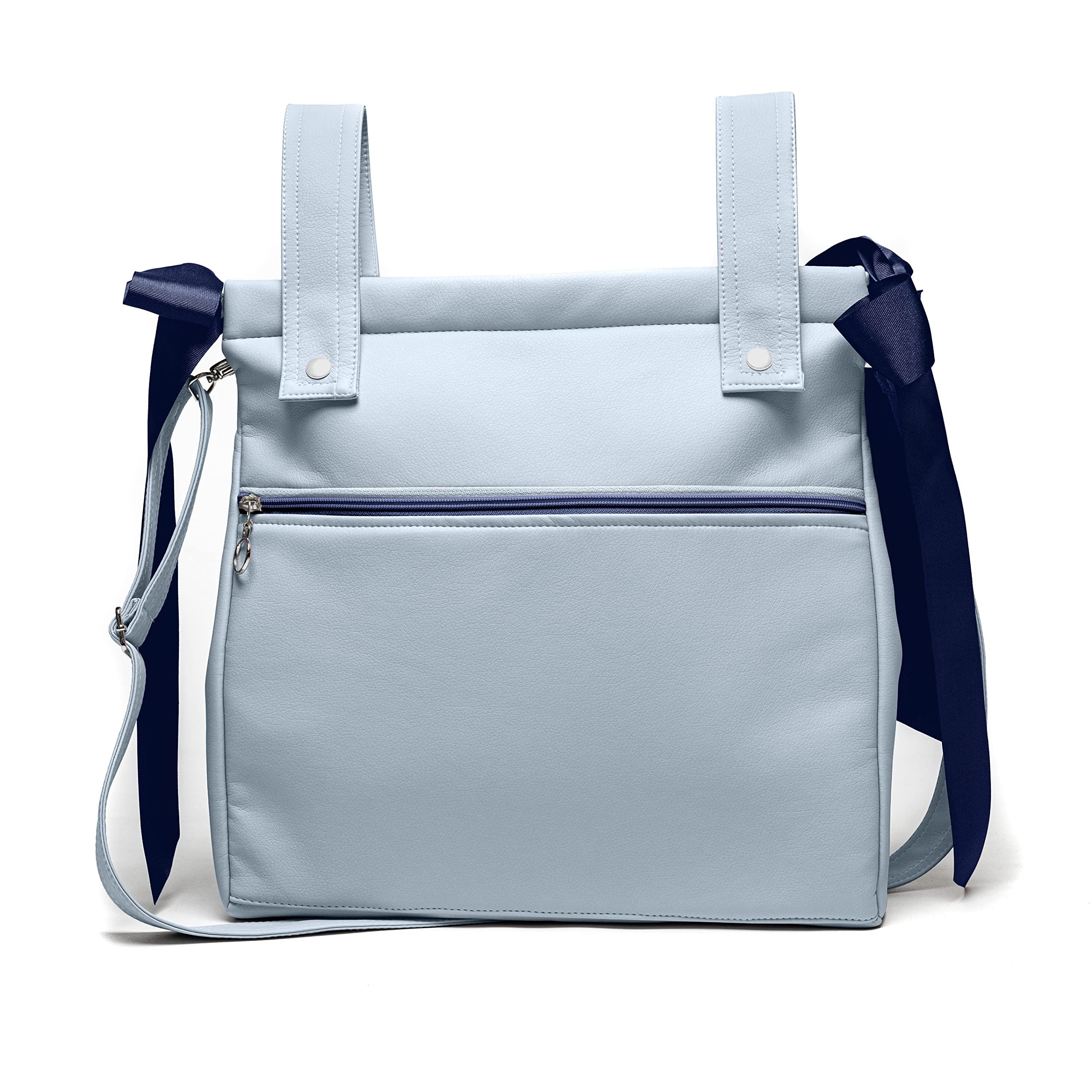 Nenel Bolsa panera de polipiel - Bolso carro - Talega carrito de bebé (Celeste)
