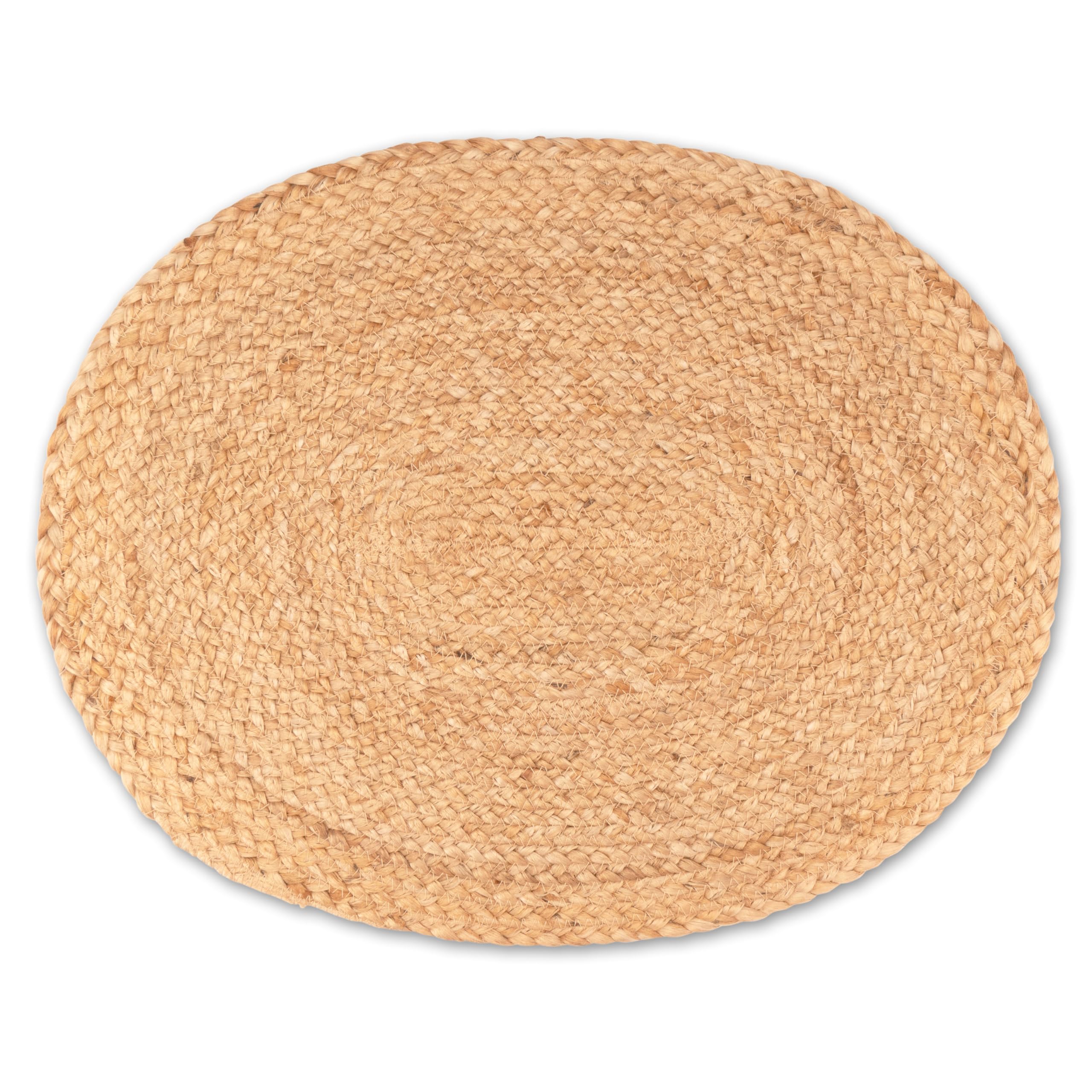 Decorasian Platzset aus Jute – 8 Stück - Platzteller oval geflochten – dekorative Platzdeckchen im Boho Stil