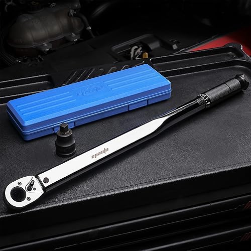 Miniatura 5 de EPAuto Llave dinamométrica de 34 pulgadas, 25  300 pieslibras, 33.9  406.8 Nm