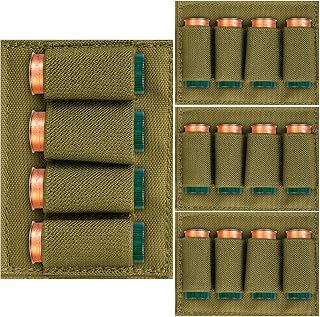 Tactical four-round shotgun shell holder for buttstock or gear