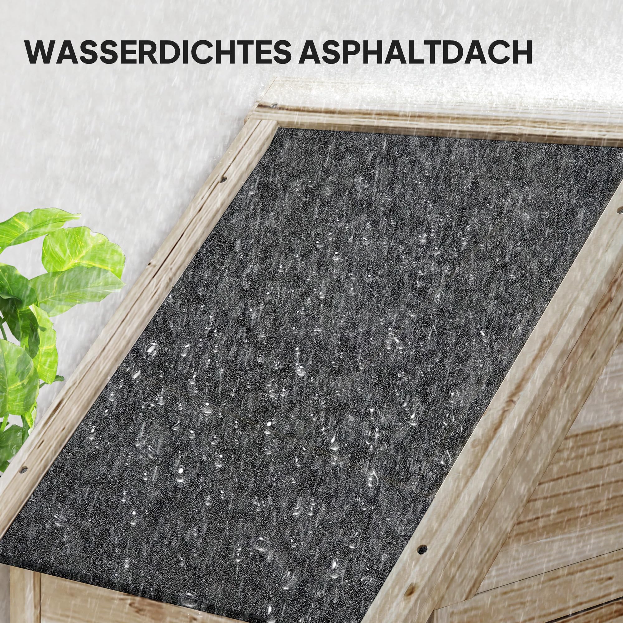 Outsunny Gartenschrank Holz, wasserdicht Geräteschuppen 80 x 49 x 170 cm, wetterfest Gerätehaus mit Tür, Satteldach, Ablagen, Geräteschrank, Werkzeugschrank Gartenschuppen für Garten, Rasen, Naturholz