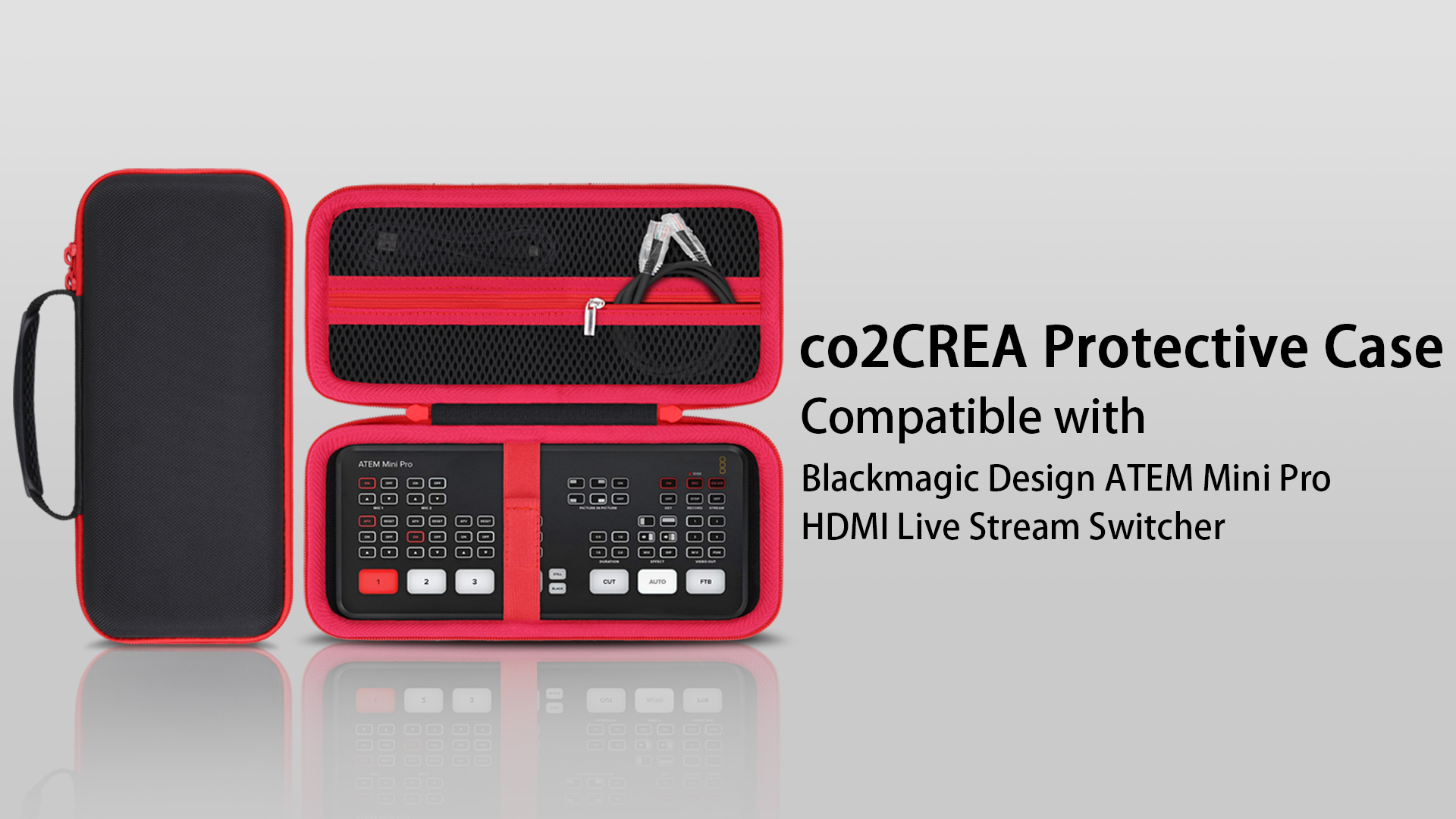 Blackmagic Design ATEM Mini Pro 本体＋ケース Amazon.com: co2CREA Hard Carrying Case Compatible with Blackmagic