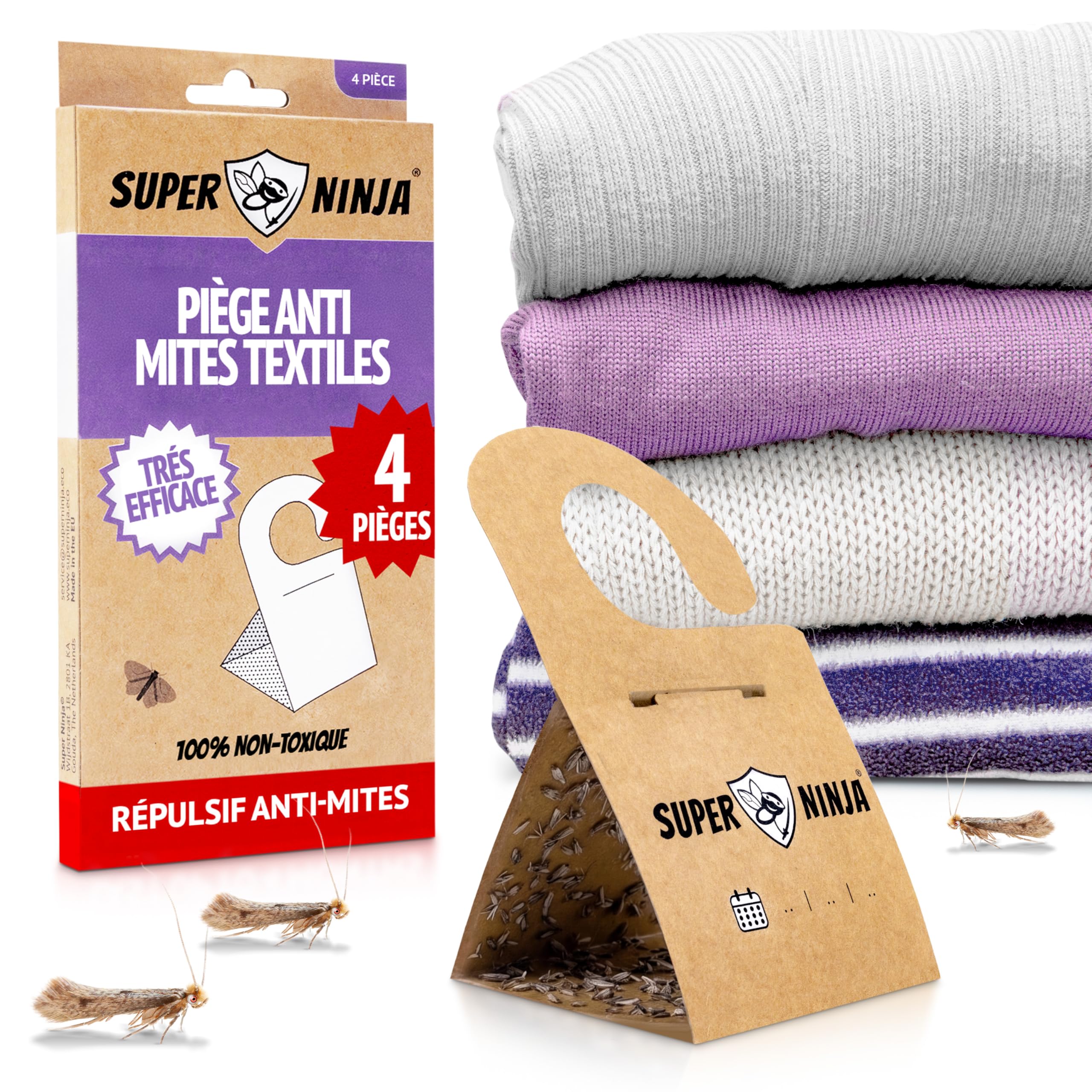 super ninja piège anti-mites textiles