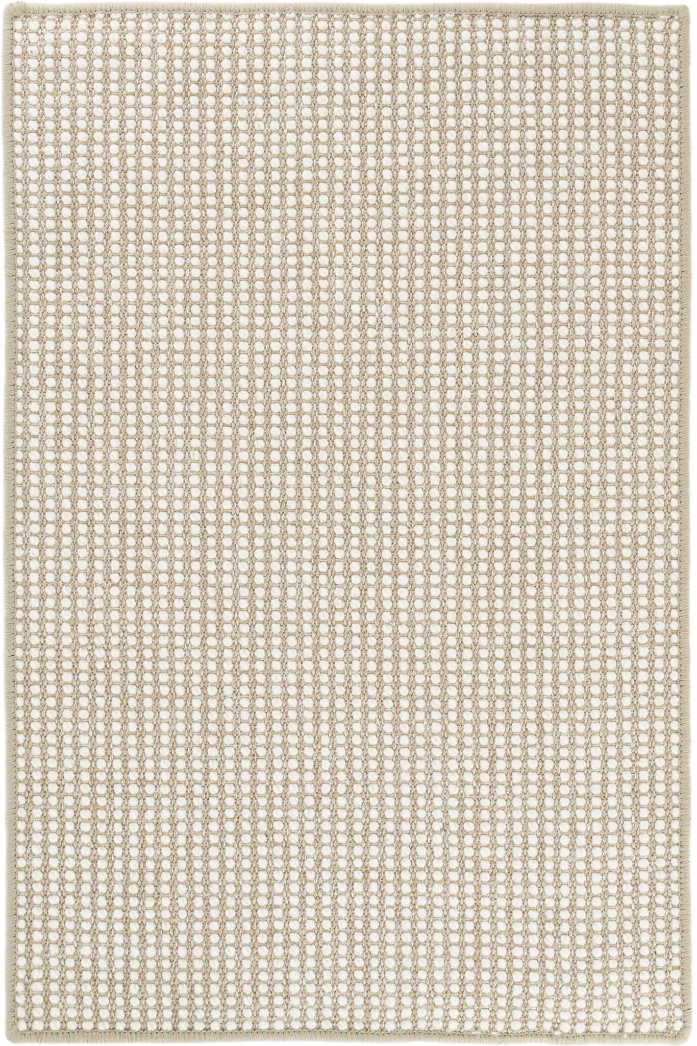 Dash & Albert Pixel Wheat Woven Sisal/Wool Rug, 9.5 X 13.5 Feet, Tan Geometric Pattern