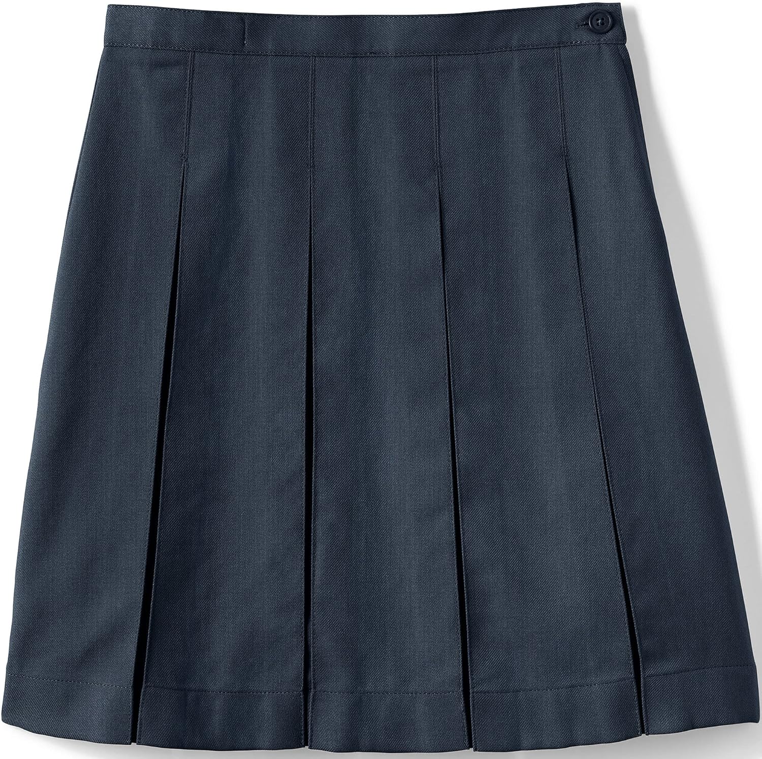 Lands' End School Uniform Girls Solid Box Pleat Skirt Below the Knee