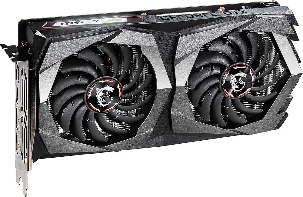MSI Gaming GeForce GTX 1650 128-Bit HDMI/DP 4GB GDRR5 HDCP Support DirectX 12 Dual Fan VR Ready OC Graphics Card thumbnail 2
